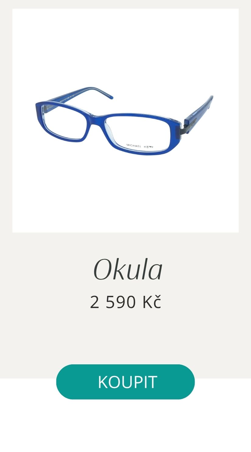 Dioptrické brýle Okula, na čtení, modré barvy.